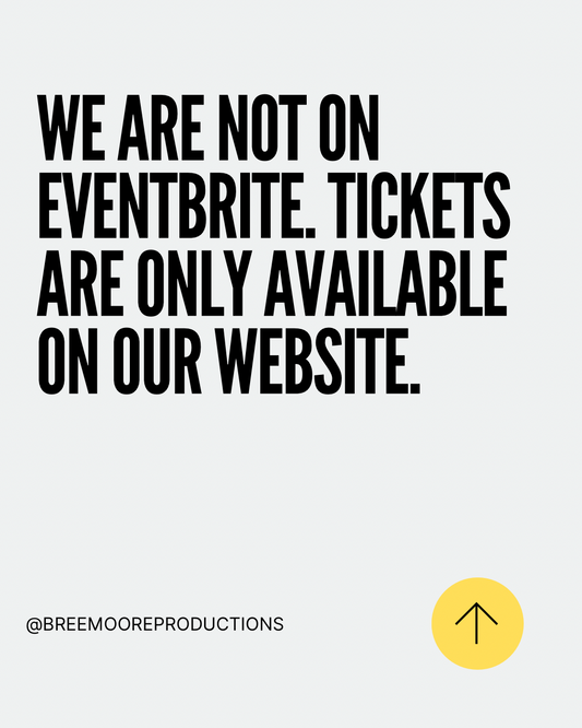 Fraud ALERT: We are not on EVENTBRITE!